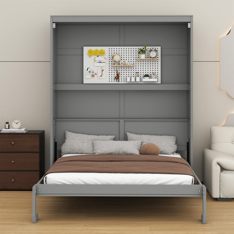 Lit escamotable mural avec tablettes Murphy