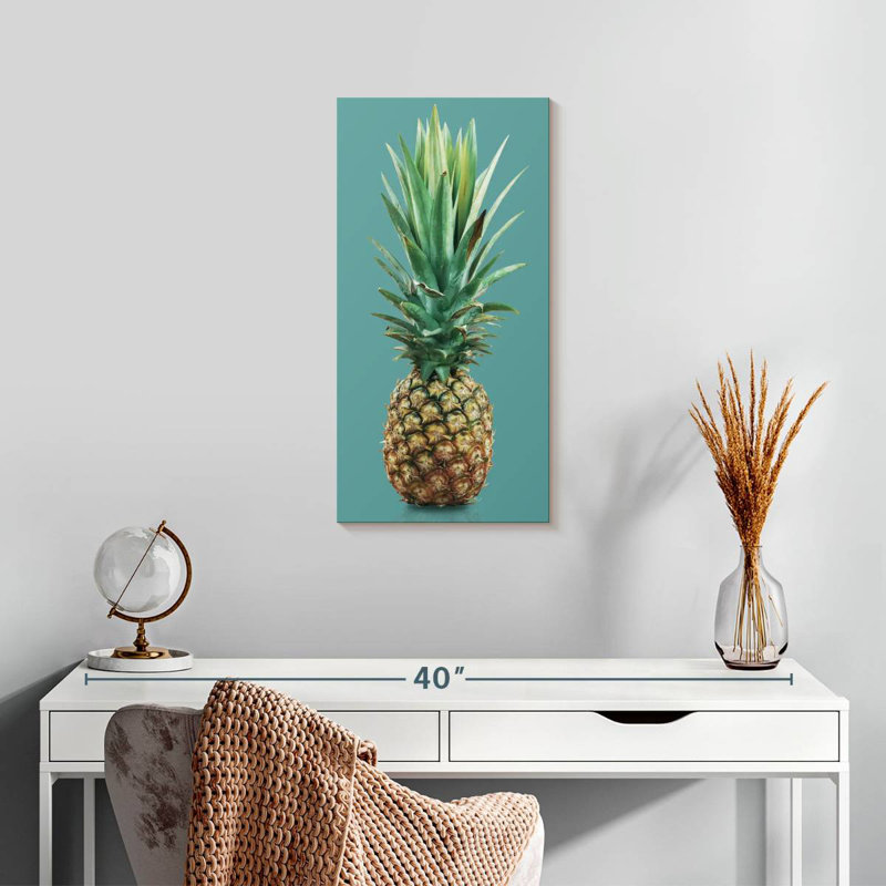 Ananas couronné, H 24 po x l 12 po