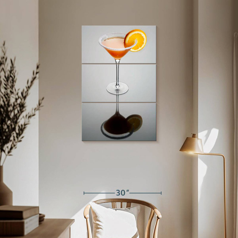 Yarlin Sidecar Cocktail, H 57 po x l 36 po