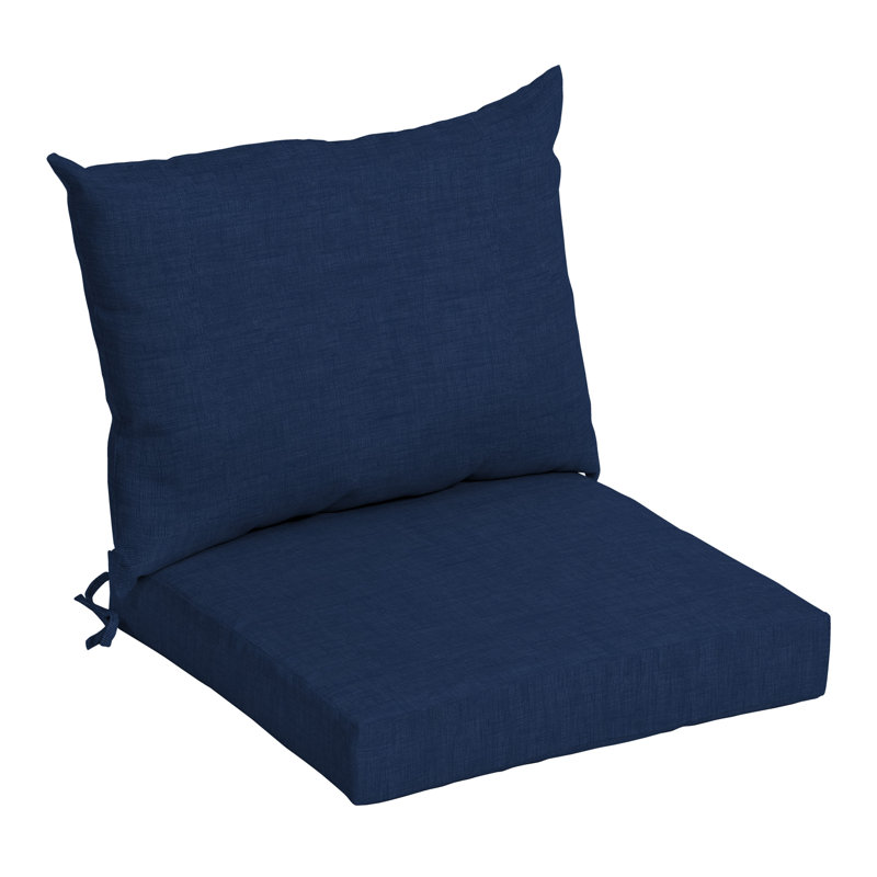 ARDEN Outdoor Dining Chair 4" Cushion, Sapphire Solid Color