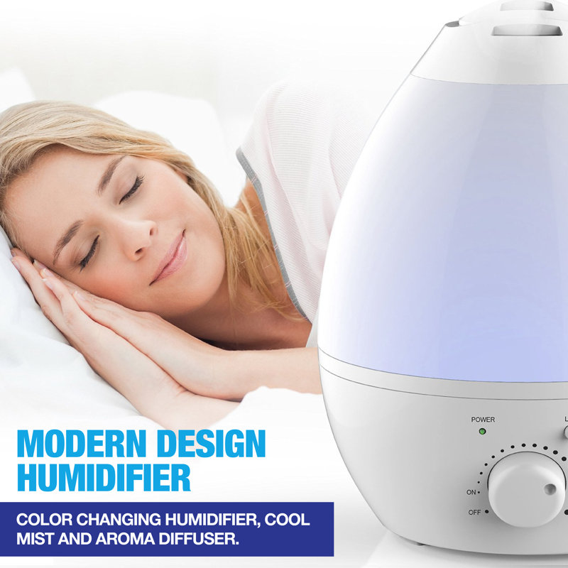 Ultrasonic Color-Changing Humidifier with Aroma Diffuser