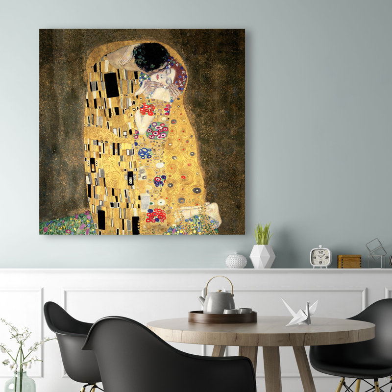 The Kiss (detail) by Gustav Klimt - Wrapped Canvas Art Prints, 70cm H x 70cm W x 4cm D