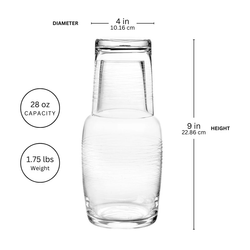 Ensemble de carafe 2 pièces Graffiti