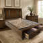 Lit plateforme traditionnel avec rangement pour pied de lit-832602346