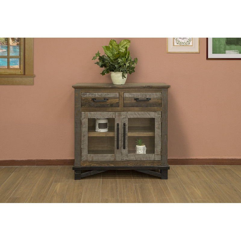 Loft Brown Solid Wood Server