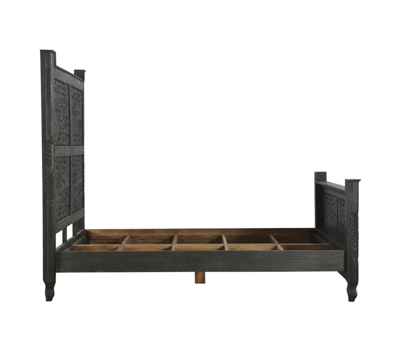  Cadre de lit grand en bois massif Ashford