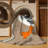 Washable Caspian Tern Birds Area Rug-1010389497
