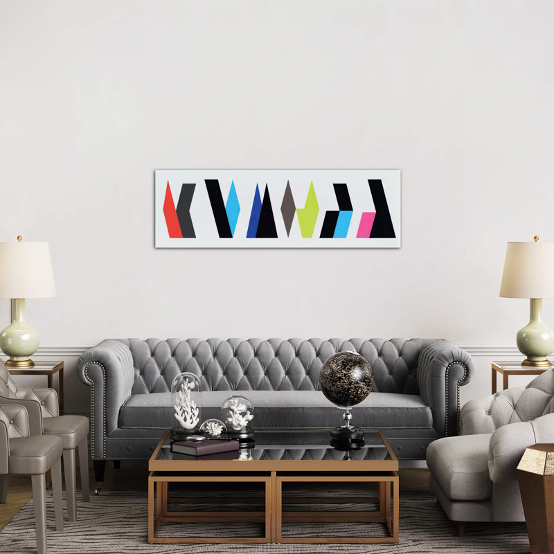 Modern Art-Six Chunk Logo - Wrapped Canvas Panoramic Print, 182.88 cm H x 60.96 cm W