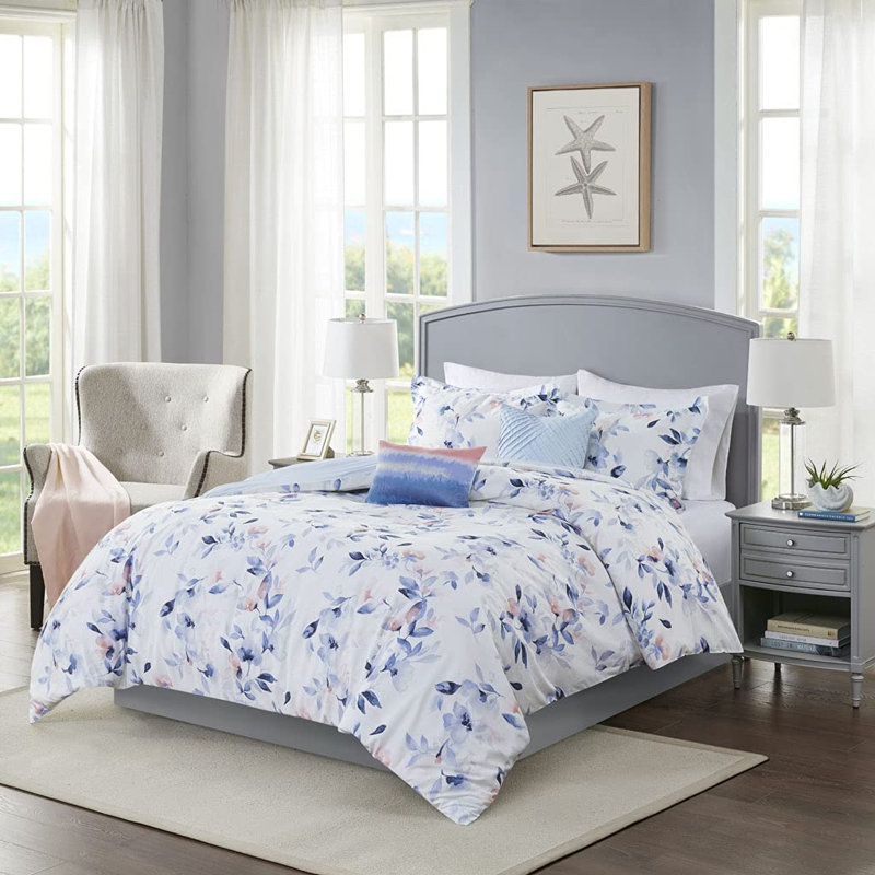Floral Comforter, Full Comforter + 5 Additional Pieces