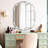 Oval Beveled Frameless Bathroom Vanity Mirror Decorative Wall Accent Mirror Diamond Bevel-222688416