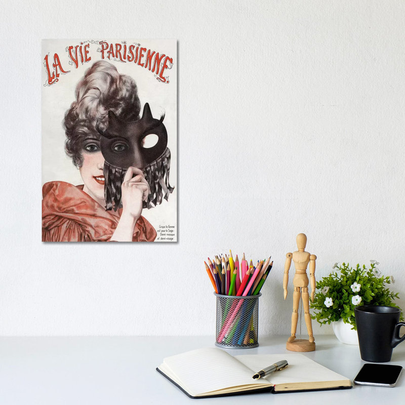 1920 La Vie Parisienne Magazine Cover by The Advertising Archives - Gallery- Giclée on Canvas, 20.32 cm H x 30.48 cm W