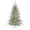 3' Silver Tinsel Fir Artificial Christmas Tree with 100 LED Clear/White Lights with Stand