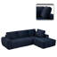 Canapé modulaire rembourré en fausse fourrure Boneless-1441587632-1441587635