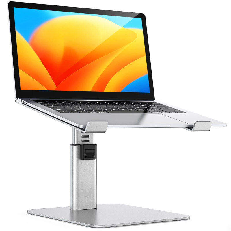 Metal Monitor Stand, Silver