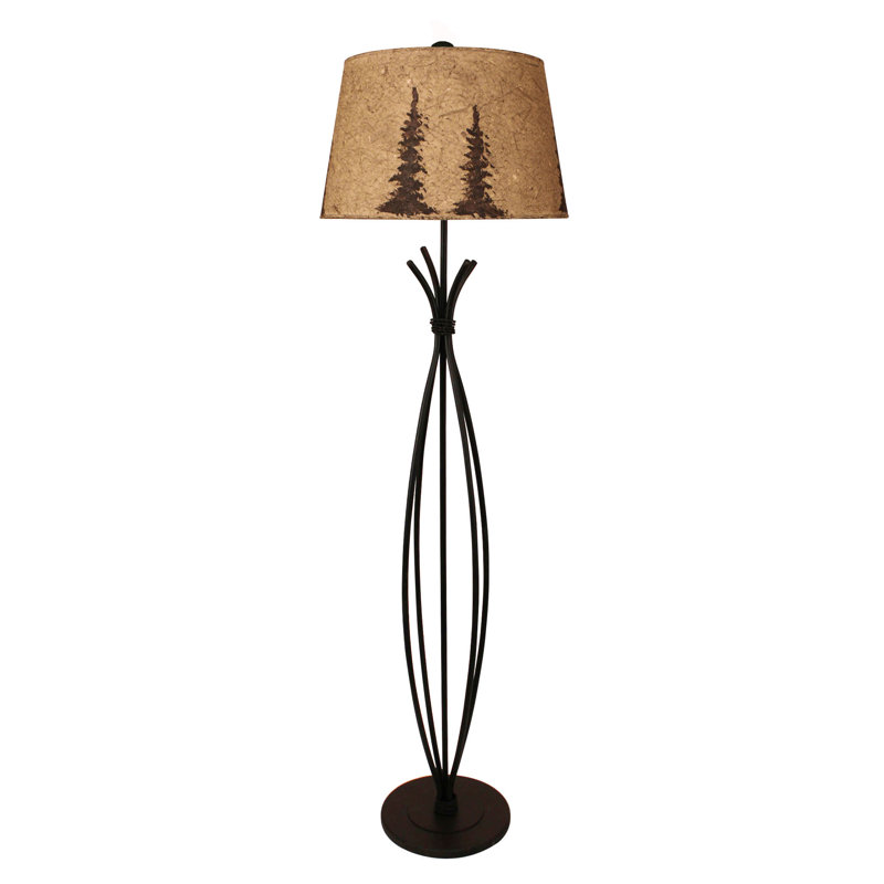 Cassandra 64'' Burnt Sienna Traditional Floor Lamp