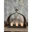 Porte-bougie triple en fonte