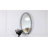 Amla 47.25" Mirrored Console Table and Wall Mirror Set Crushed Diamond Home Decor 