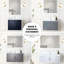 Ensemble de meuble-lavabo simple l 24 po x P 22 po gris foncé avec miroir de 18 po-841090539