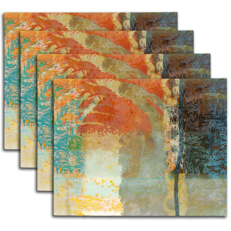Napperon abstrait en polyester