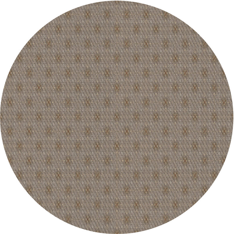 Brun Tapis décoratif Saenz, Rond 6 pi