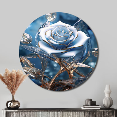 Cheshunt - Art floral rond en métal