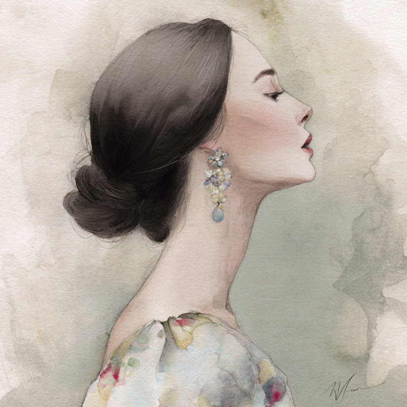 «Quiet Emerald», art mural sur toile tendue, 20 po L x 20 po H x 1,5 po P
