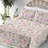Ambesonne Watercolor Botany Sheet Set 4 Pcs Retro Boho Bloom-109495378-109495367