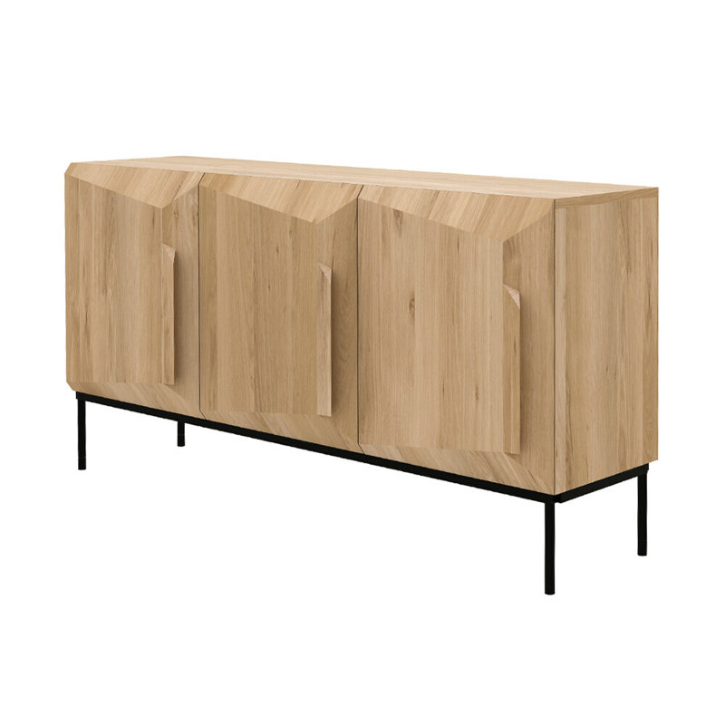 Stairs 59.1'' W Solid Wood Sideboard