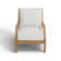 Chaise longue d'extérieur en teck Haley