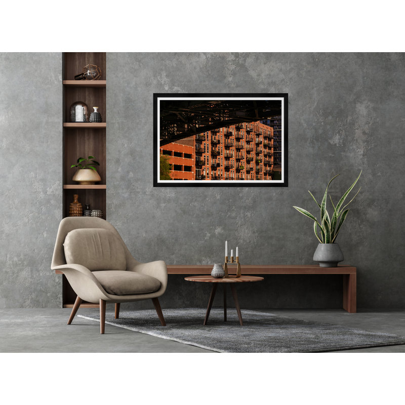 Terracé, Immeuble d'appartements - Photographie avec cadre photo
