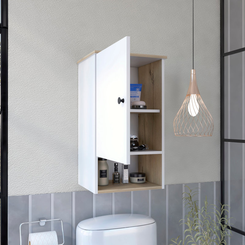 Medicine Cabinet Porto, Two Internal Shelves, Brown