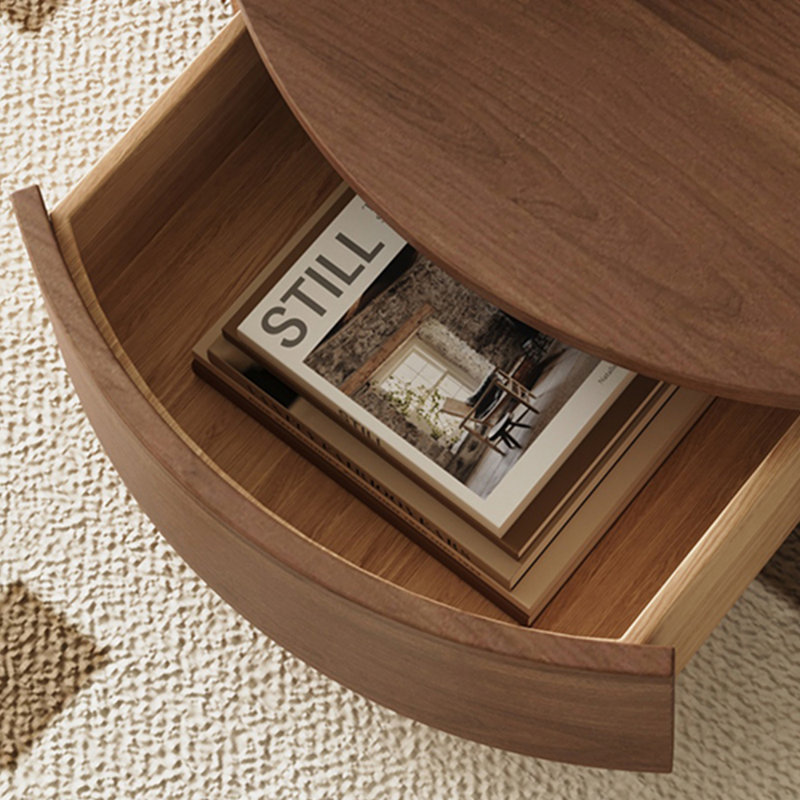 Table basse en bois massif rétro de style ancien, H 11,81 po x L 35,43 po x l 35,43 po, Noyer foncé