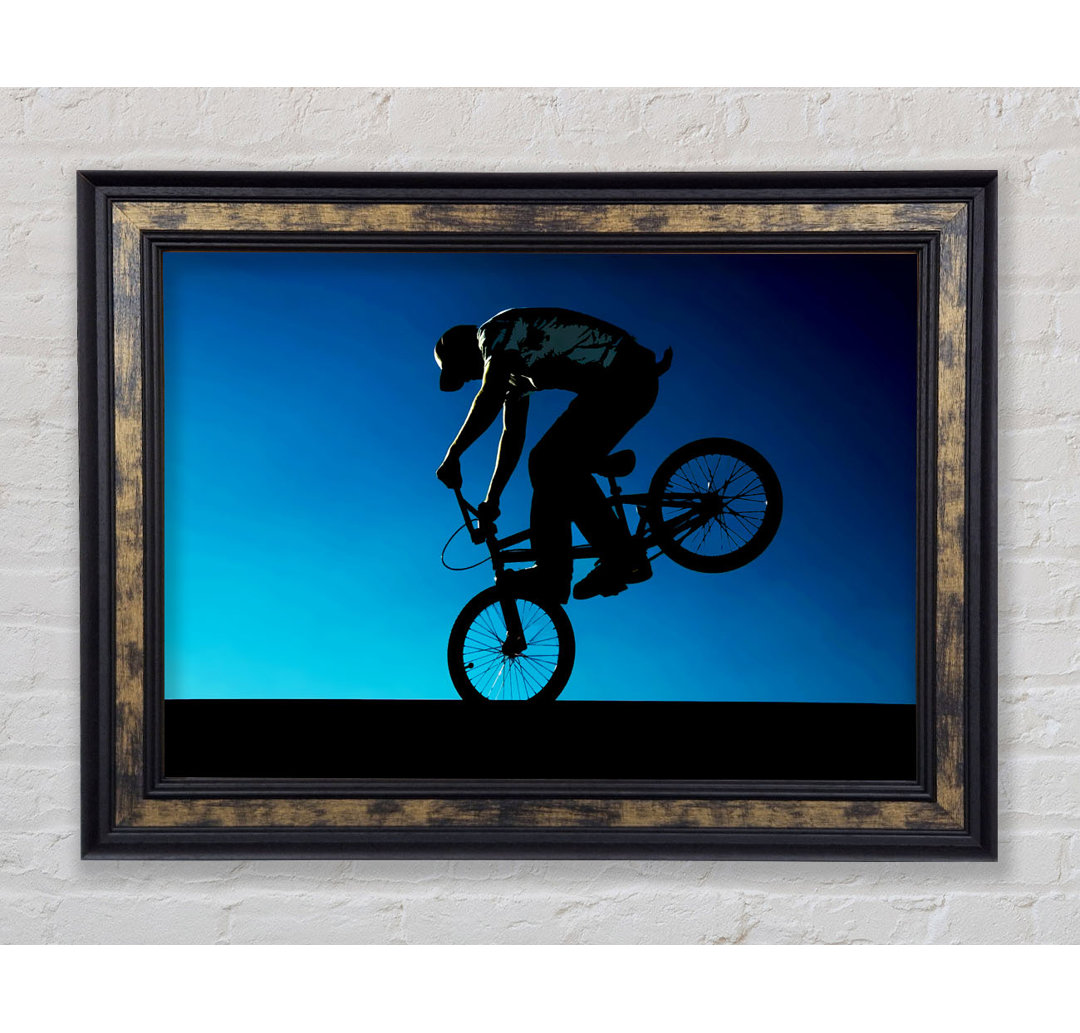 Bmx Front Wheelie - Einzelner Bilderrahmen Kunstdrucke