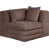 Tissu chenille brun