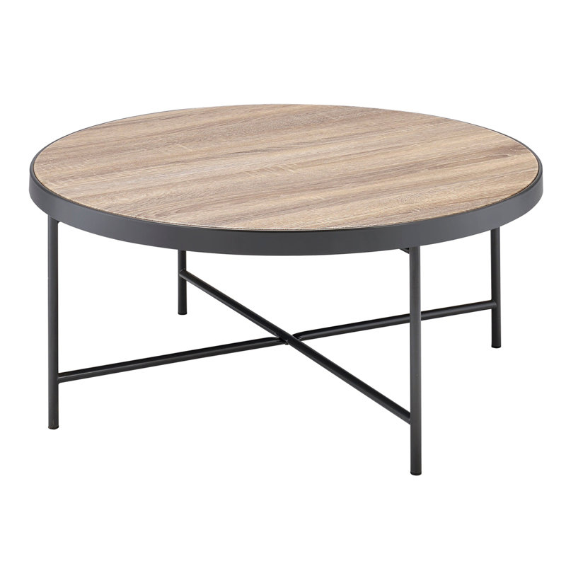 Industrial Style Round Coffee Table