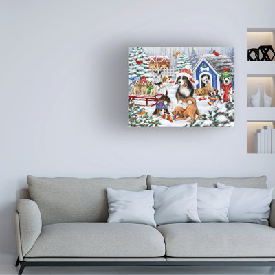 Bolog MAKIKO Dog House Fun Canvas Art