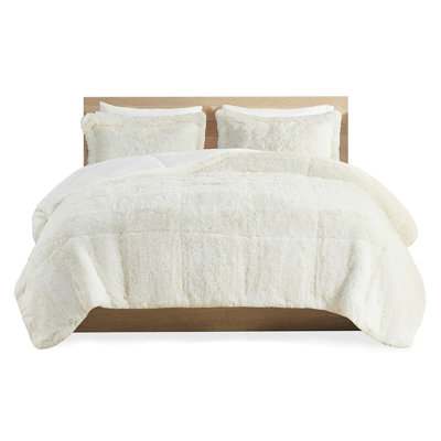 Shaggy Comforter - Full/Queen Soft Reverse Long Fur Warm
