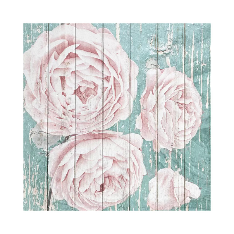 On Teal I by Kimberly Allen - Wrapped Canvas Gallery-Wrapped Canvas Giclée, 30.48 cm H x 30.48 cm W