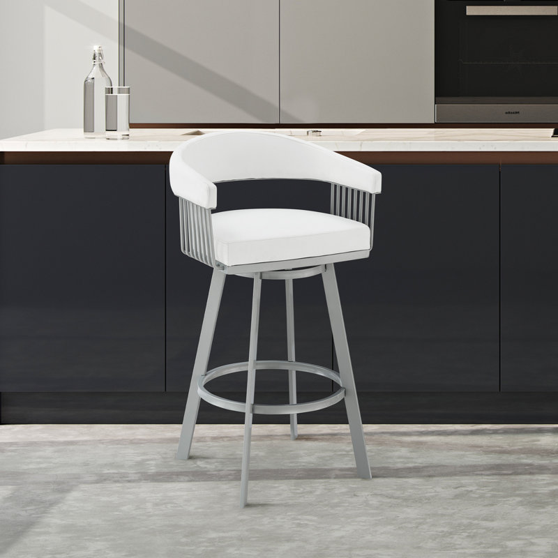 Jaisigh Stainless Steel Outdoor Stool with Cushion