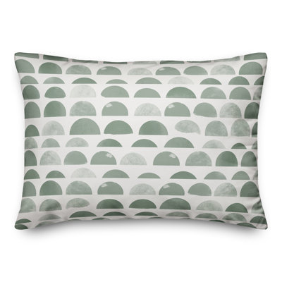 Housse et insert de coussin rectangulaire extérieur demi-cercles 17