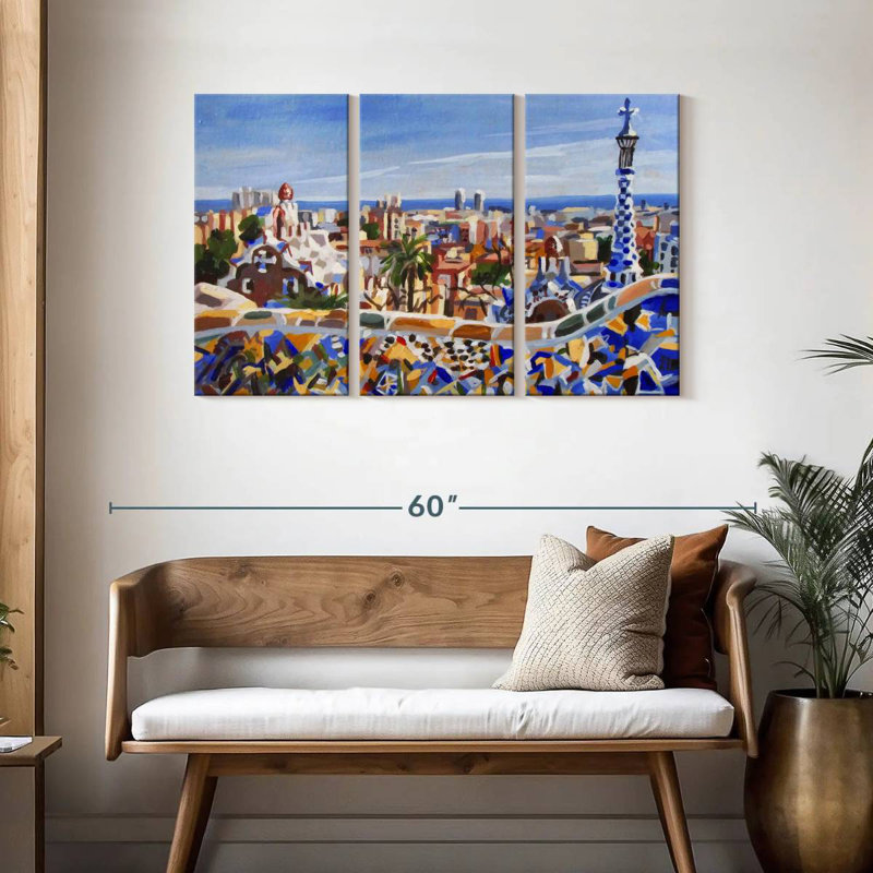 Sirci Barcelona Gaudi, H 28 po x l 45 po