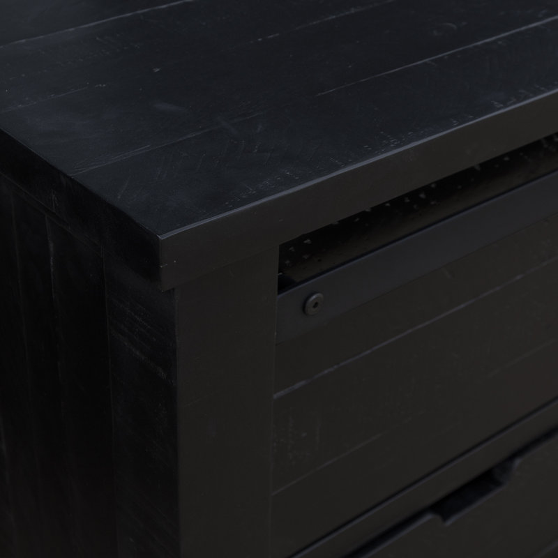 Epes Six Drawer Dresser, Black