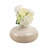 Decorative Pottery Flower Vase Accent For Home Decor - Contemporary Tall Table Vase for Living Room and Dining Room Decor - Cream-1051202459