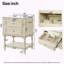 Meuble-lavabo rétro avec lavabo et rangement en céramique-1988974503