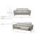 Causeuse Milan en finition caramel-93940219