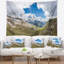 Polyester valley avec ouverture dans un tapisserie de ciel avec accessoires suspendus inclus-28489538