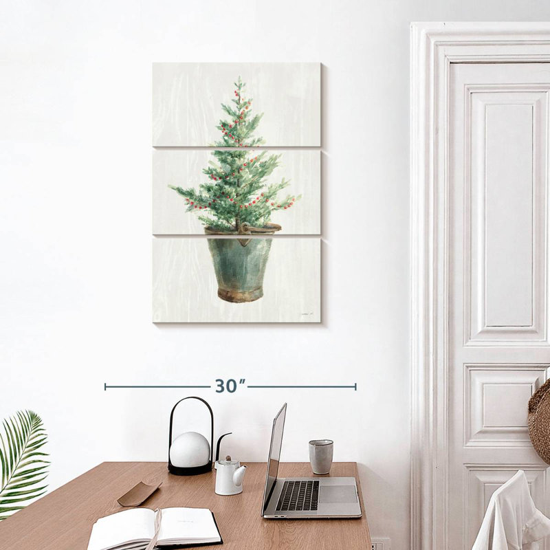 Arbre de Noël blanc et lumineux I, H 32 po x l 20 po