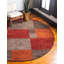 Tapis brun à motif géométrique Harvest-40277470