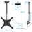 Full Motion Height Adjustable Ceiling TV Mount for TVs 32" - 65"