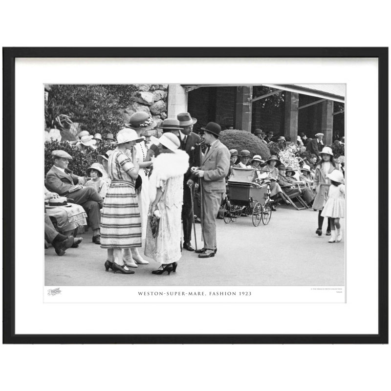 Weston-Super-Mare, Fashion 1923 - Single Picture Frame Print, 28cm H X 36cm W x 2cm D